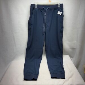 BirdDogs Mens Athletic Jogger Pants Navy Blue Zip Pockets Drawstring Waist XL